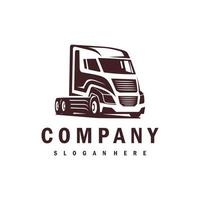 un camion logo conception vecteur inspiration