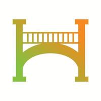 icône de glyphe vecteur beau pont