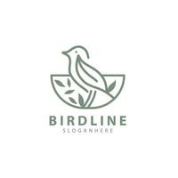 oiseau ligne Créatif conception logo modèle inspiration vecteur