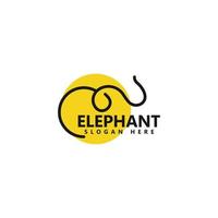 l'éléphant logo conception modèle icône vecteur illustration