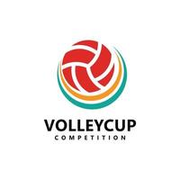 volley-ball logo modèle conception vecteur icône illustration