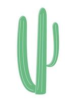 cactus illustration dans une plat style sur une blanc Contexte. Accueil les plantes cactus illustration. vecteur