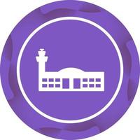 icône de vecteur de bâtiment d'aéroport