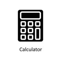 calculatrice vecteur solide Icônes. Facile Stock illustration Stock