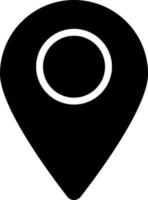 emplacement, broche, icône. élément de Facile icône pour sites Internet, la toile conception, mobile application, infographies. épais ligne icône pour site Internet conception et développement, app développement sur blanc Contexte vecteur