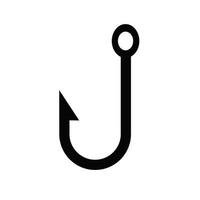 poisson crochet icône symbole vecteur conception