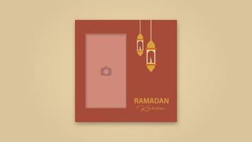 Ramadan kareem conceptions. islamique salutation Contexte modèle. social médias vecteur