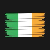illustration du drapeau irlandais vecteur