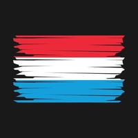 Luxembourg drapeau illustration vecteur