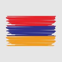 illustration du drapeau de l'arménie vecteur