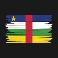 central africain drapeau illustration vecteur