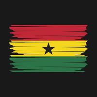 Ghana drapeau illustration vecteur