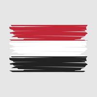 Yémen drapeau illustration vecteur