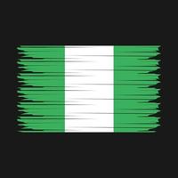 illustration du drapeau nigérian vecteur