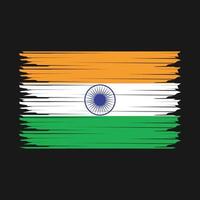 illustration du drapeau indien vecteur