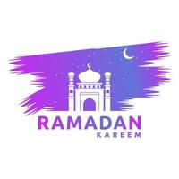 islamique Ramadan à thème salutation carte modèle vecteur illustration, parfait pour publicité, social médias, bannière Contexte besoins.