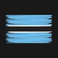 le botswana drapeau illustration vecteur