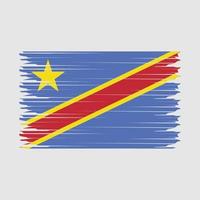 république Congo drapeau illustration vecteur