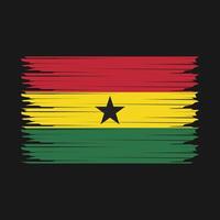 Ghana drapeau illustration vecteur