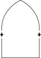 minimaliste linéaire arches cadre, éléments et des illustrations dans Facile linéaire style vecteur