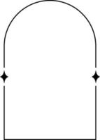 minimaliste linéaire arches cadre, éléments et des illustrations dans Facile linéaire style vecteur