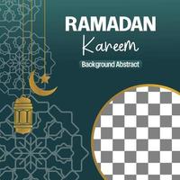 modifiable Ramadan vente affiche modèles. avec mandala, lune, étoile et lanterne ornements. conception pour social médias et la toile. vecteur illustration