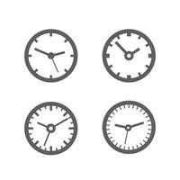 collection d'horloges différentes isolé sur fond blanc vecteur