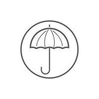 parapluie icône logo conception vecteur