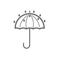 parapluie icône logo conception vecteur