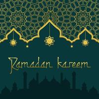 Ramadan kareem islamique Festival communauté prières Contexte modèle vecteur