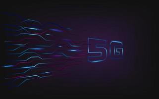 Concept de vecteur de connexion internet 5g