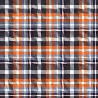 La texture de la conception du tissu à motif tartan est tissée dans un sergé simple, deux sur deux sous la chaîne, avançant d'un fil à chaque passage. vecteur