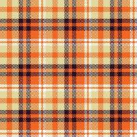 Le textile à motif tartan abstrait est tissé dans un sergé simple, deux sur deux sous la chaîne, avançant d'un fil à chaque passage. vecteur