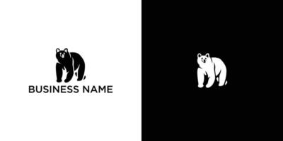 vecteur de conceptions d'icônes de logo d'ours. porte des concepts de logo. symbole d'icône.