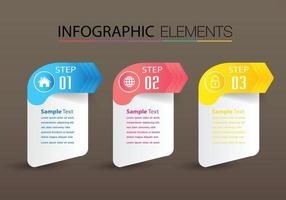 modèle de zone de texte moderne, infographie de bannière vecteur