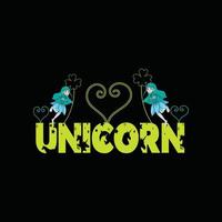 Licorne vecteur T-shirt conception. Pâques T-shirt conception. pouvez être utilisé pour impression tasses, autocollant conceptions, salutation cartes, affiches, Sacs, et t-shirts