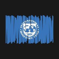 pinceau drapeau du FMI vecteur