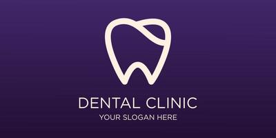 dentaire clinique dent logo conception vecteur illustration.