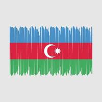 pinceau drapeau azerbaïdjanais vecteur