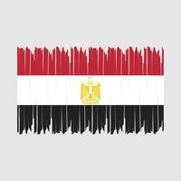 brosse drapeau egypte vecteur