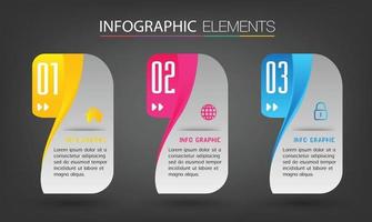 modèle de zone de texte moderne, infographie de bannière vecteur