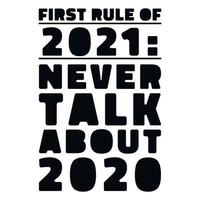 premier règle de 2021 caractères vecteur