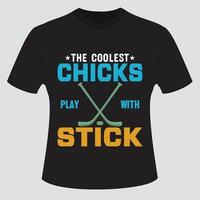 ensemble de conception de t-shirt de hockey vecteur