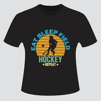 ensemble de conception de t-shirt de hockey vecteur