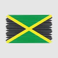 brosse drapeau jamaïque vecteur