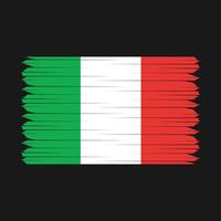 brosse drapeau italie vecteur