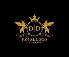 initiale jj lettre Lion Royal luxe héraldique, crête logo modèle dans vecteur art pour restaurant, royalties, boutique, café, hôtel, héraldique, bijoux, mode et autre vecteur illustration.