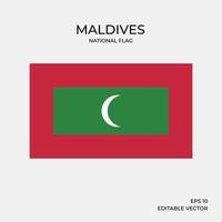 drapeau national des maldives vecteur