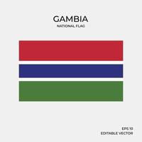 drapeau national de la gambie vecteur