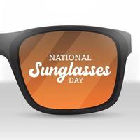 nationale des lunettes de soleil journée vecteur conception